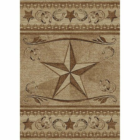 MAYBERRY RUG 5 ft. 3 in. x 7 ft. 3 in. American Destination Abilene Area Rug, Antique AD9621 5X8
